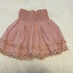 Girls pink dress skirt